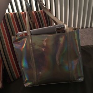 Target holographic tote bag